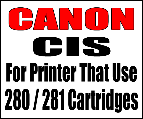 Canon Continuous Ink Supply Systems, CIS